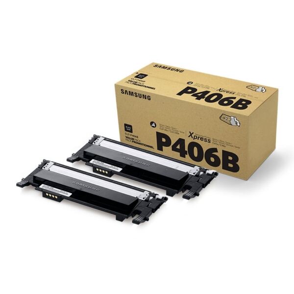 Original HP - Toner schwarz 2er-Pack SU374A / CLT-P406B