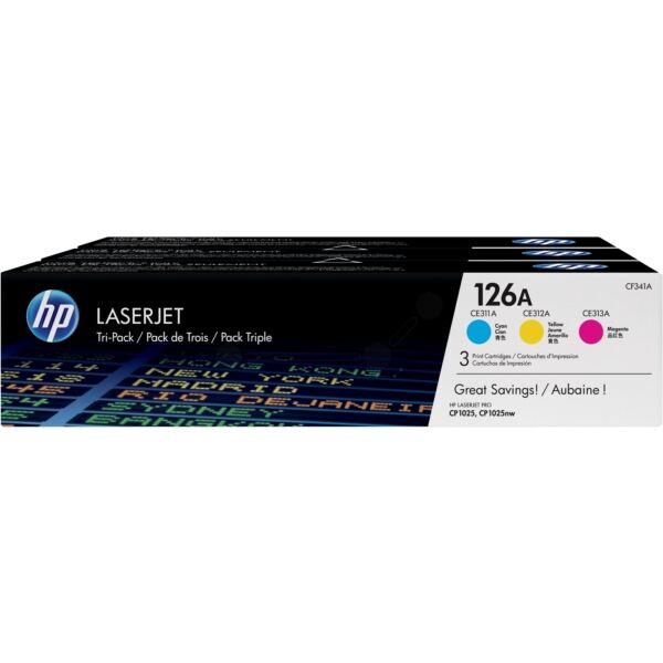 Original HP - CF341A / 126A Toner Set CMY